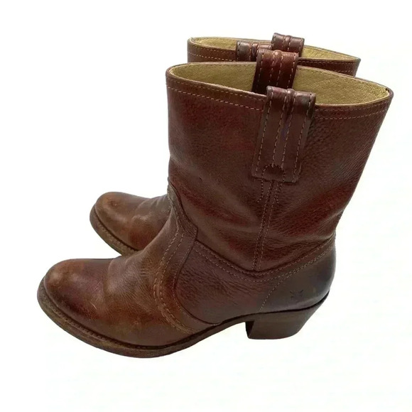 Frye campus JANE TRAPUNTO vintage Bootie moto boots 76400 size 6 - Picture 2 of 10